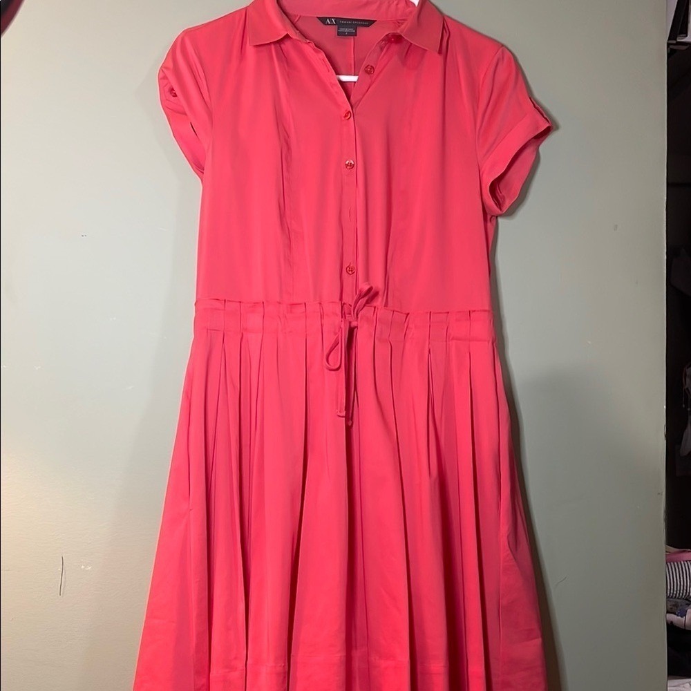 ARMANI EXCHANGE Women's orqnge Shirt Dress - Picture 3 of 13